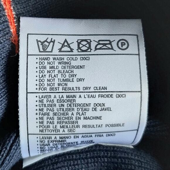 Vintage Nike Syracuse University Men's Navy Blue Sweater Vest 100% Cotton Y2K LG - Picture 8 of 9